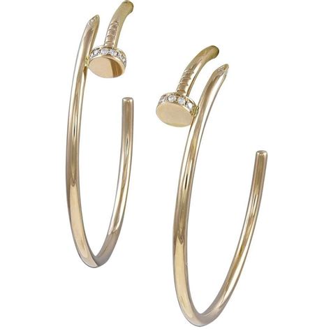 cartier nail earrings dupe|juste un clou earrings.